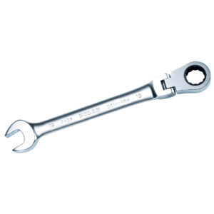 Metric swivel gear combination wrenches