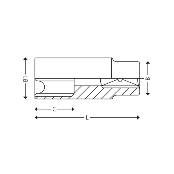 1/4” 12-point long metric sockets - Image 2