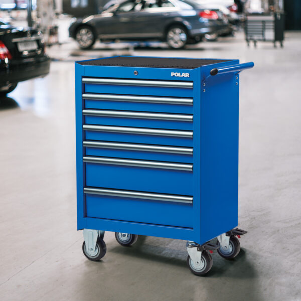EASY LIGHT Roller cabinet (blue) 7 drawers - Image 3