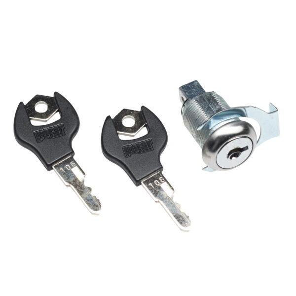 Lock with 2 keys for roller cabinets