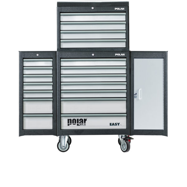 EASY roller cabinet with 2 cabinets and top chest
