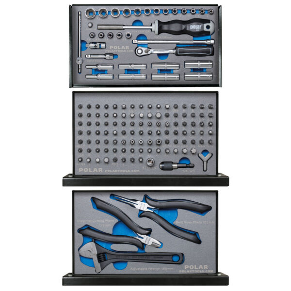 Tool box with tool assortment - 141 tools - Image 2