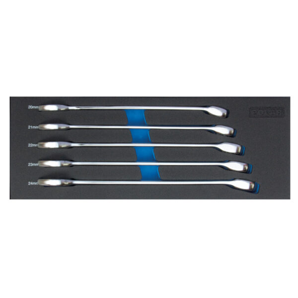 Metric combination wrench set
