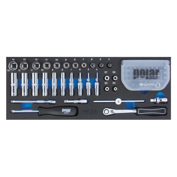 1/4” Metric socket wrench set - 12-point
