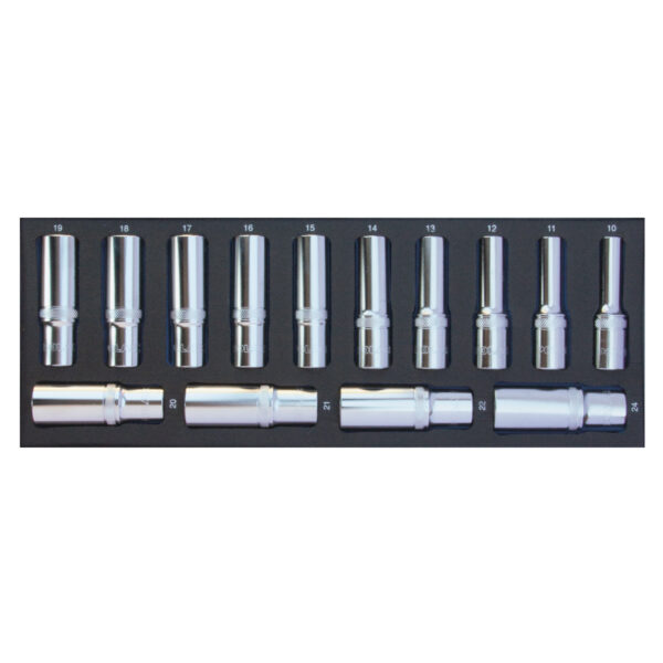 1/2” Long metric socket wrench set