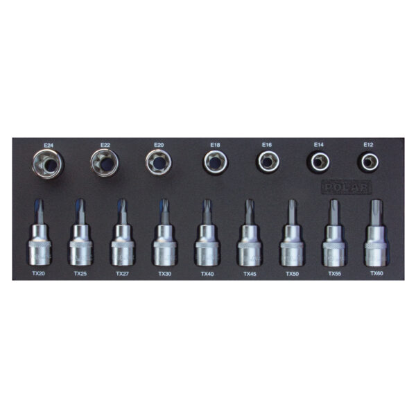 1/2” Torx® socket wrench set