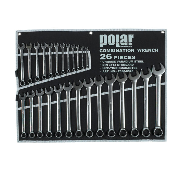 Metric combination wrench set - 26 pcs.