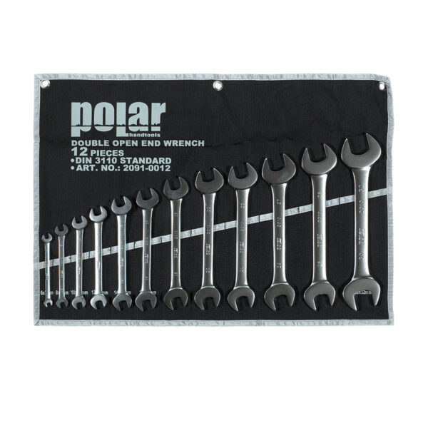 Metric double open end wrench set - 12 pcs.