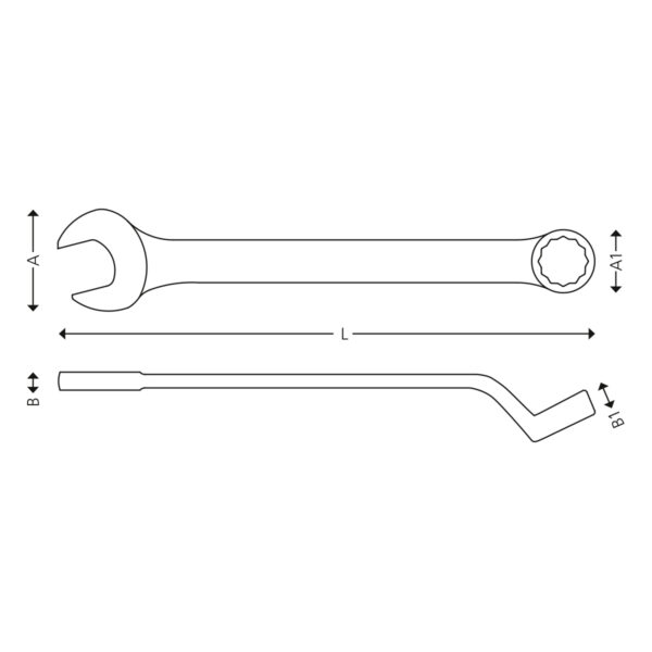 Metric combination wrenches offset - Image 2