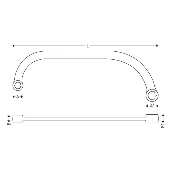Double end starter ring wrench - Image 2
