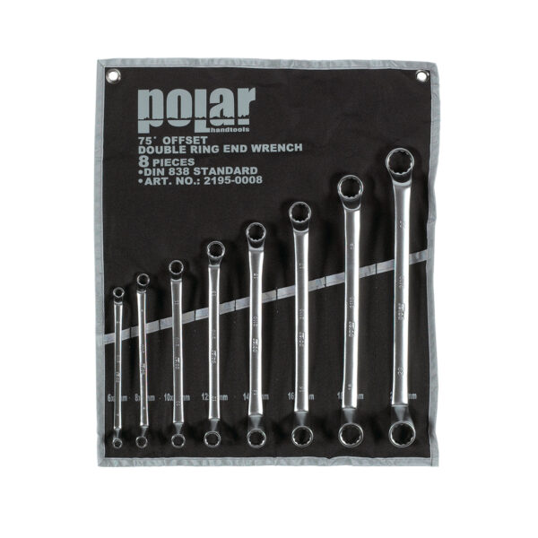 Metric double end offset ring wrench set - 8 pcs.