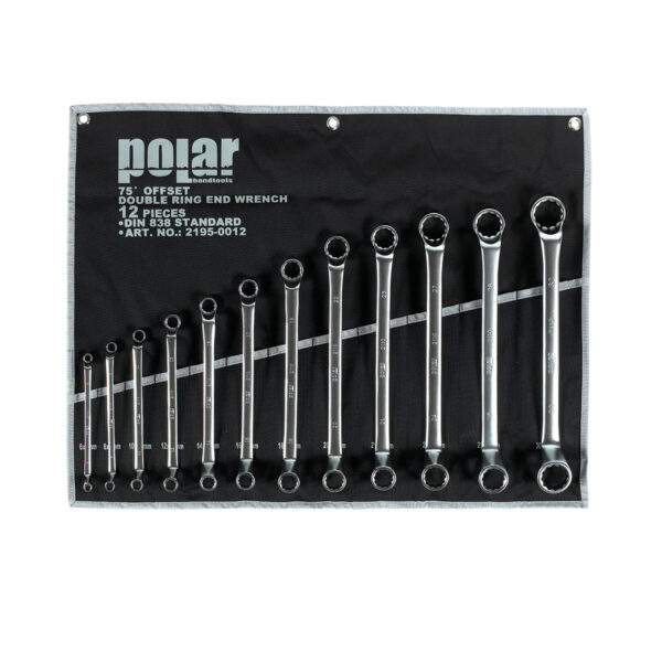 Metric double end offset ring wrench set 12 pcs.