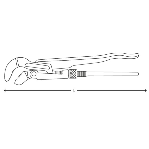 Pipe wrench 45° - Image 2