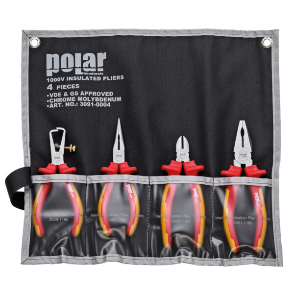 Insulated plier set, 4 pcs.