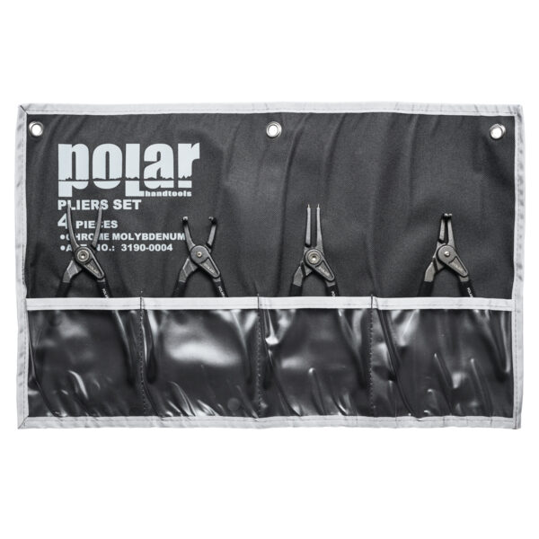Set with 4 pliers for circlips