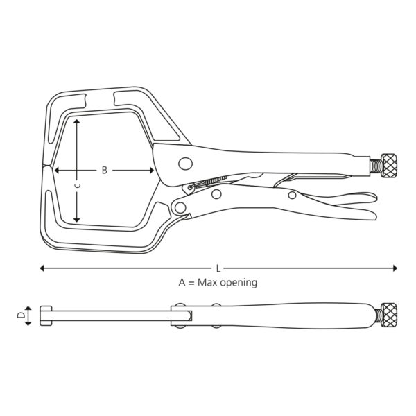 C-Clamp locking pliers - Image 2