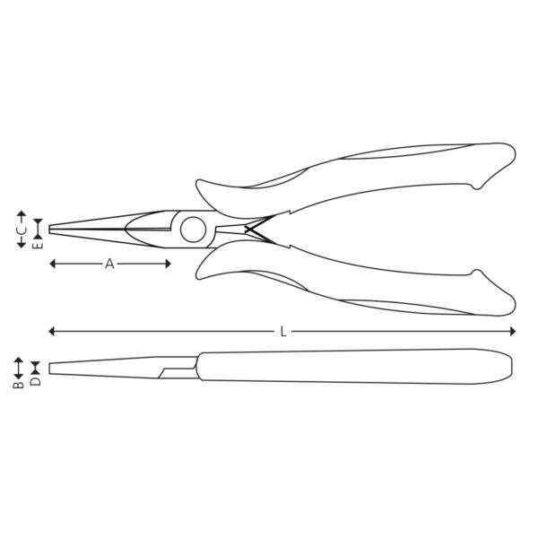 Flat nose plier - Precision - Image 2