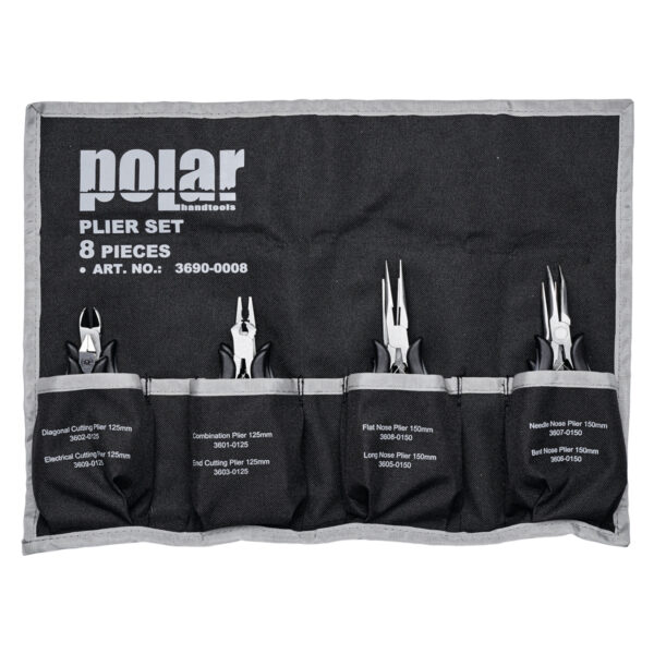Set with 8 precision pliers