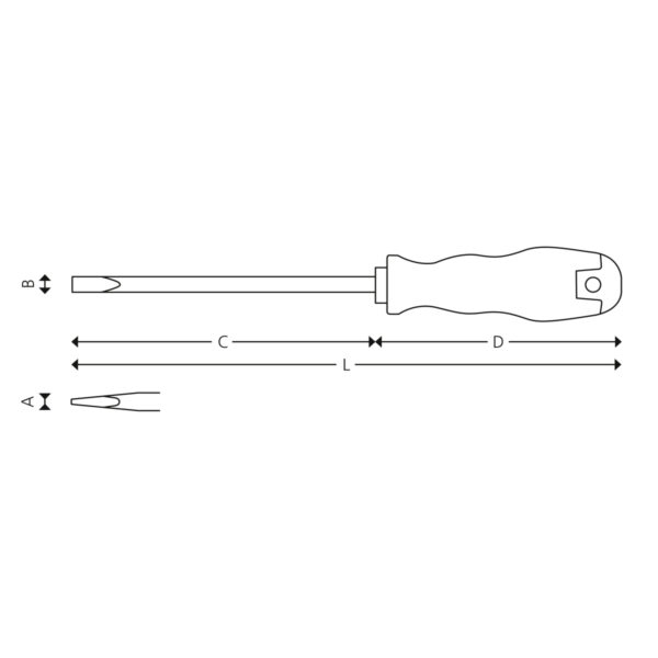 Screwdrivers for slotted head screws with round blade - Image 2