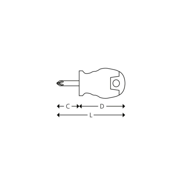 Stubby screwdrivers for Pozidriv® head screws - Image 2