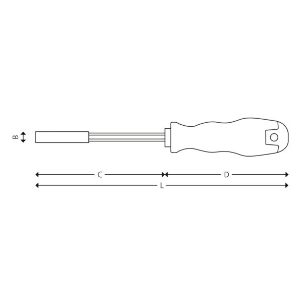 1/4” Magnetic bit holding screwdriver - Image 2