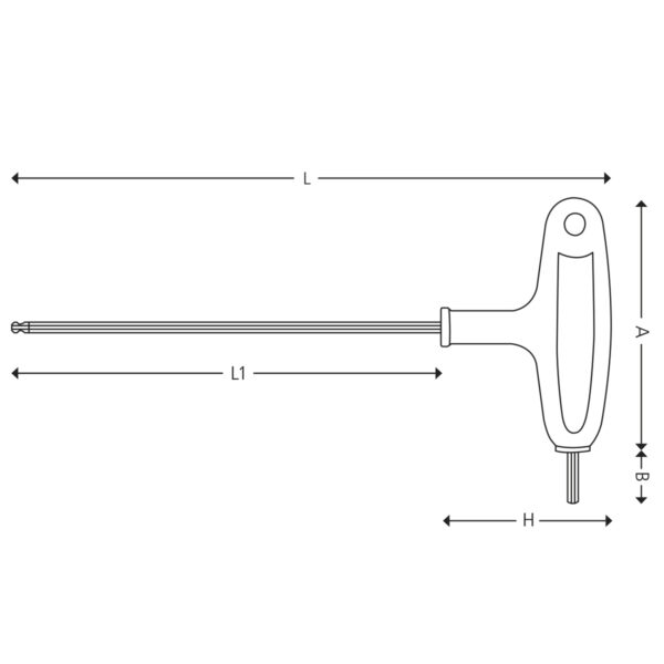T-handle hex screwdrivers with ball point - Image 3