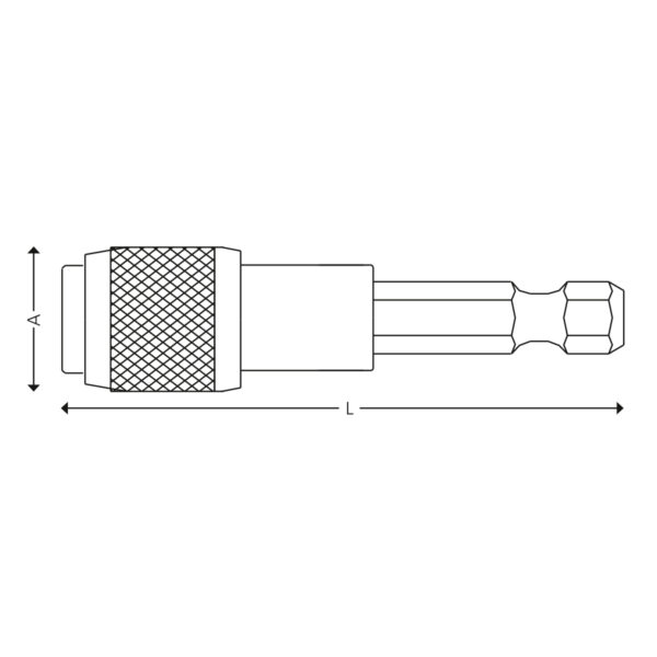 1/4” Quick-release bit holder - 1/4” x 1/4” - Image 2