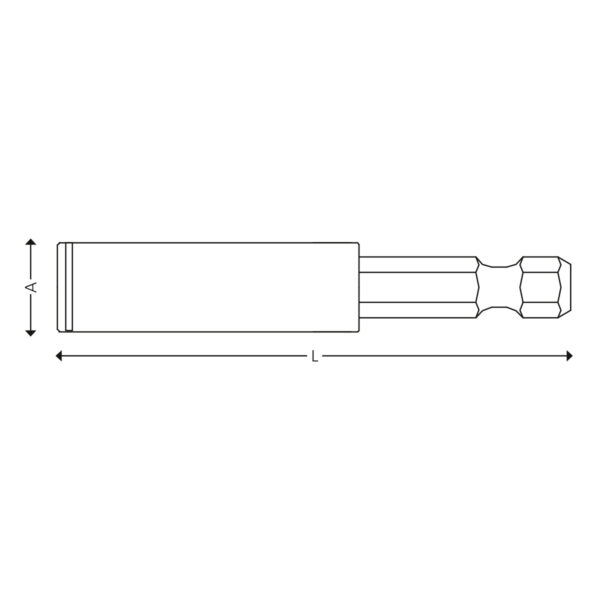 1/4” Magnetic bit holders with C-ring - Image 3