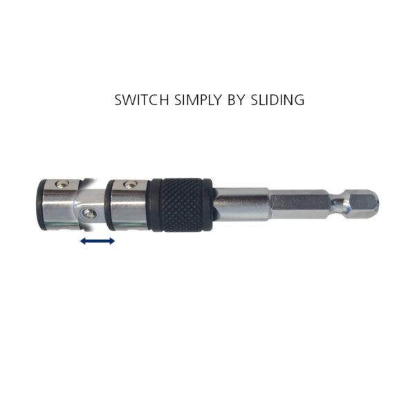 2in1 bit holder - for bits and sockets - 1/4” - Image 3
