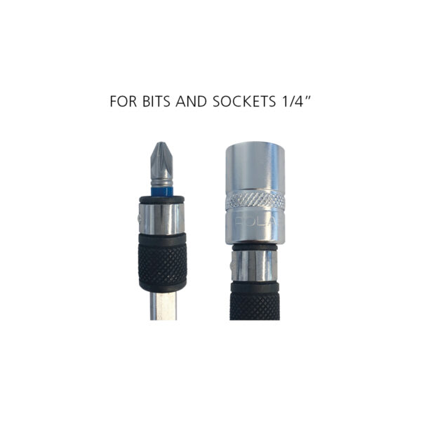2in1 bit holder - for bits and sockets - 1/4” - Image 4