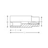 1/2” 6-point long inch sockets - Image 2