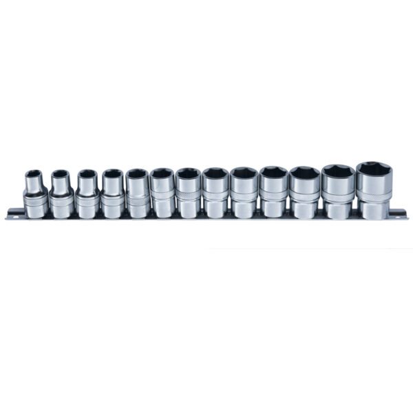 1/2” Socket set (6-point) - 13 pcs.