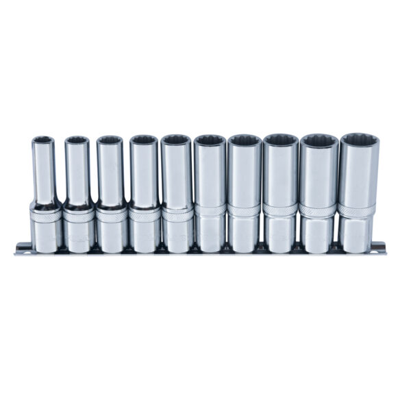 1/2” Socket set (12-point) - 10 pcs.