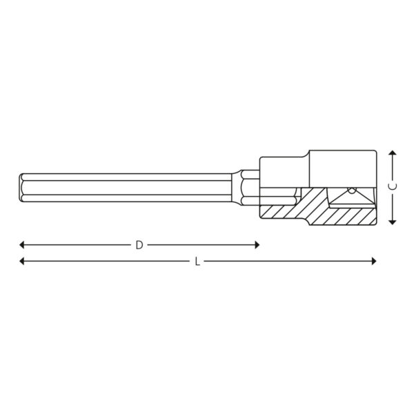 1/2” Long inch socket drivers for hex head screws - Image 2