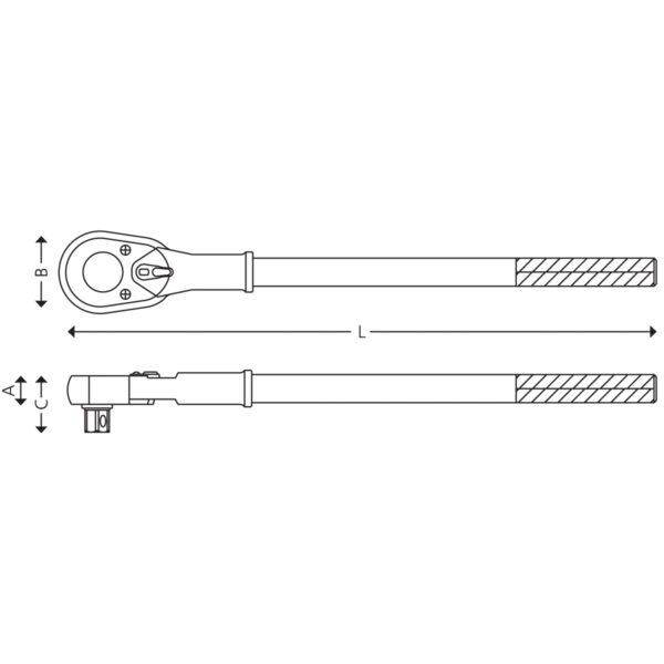 1" Reversible ratchet - Image 3