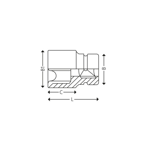 2½” 6-point metric impact sockets - Image 2