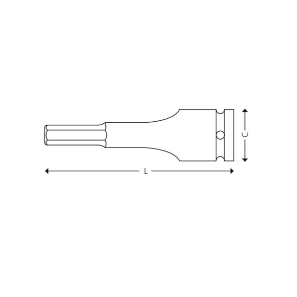 1” Impact socket drivers for hex head screws - Image 2