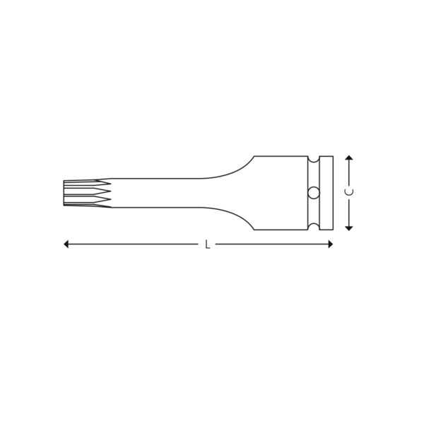 1/2” Impact socket drivers, XZN® screws - Image 2