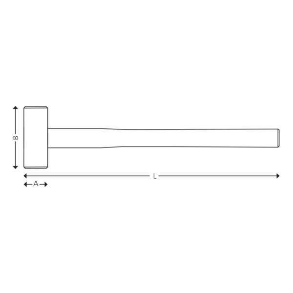 Hammer with plastic tips - Image 3