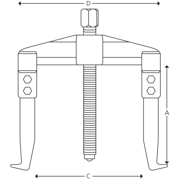 Universal 2-arm pullers - Image 3