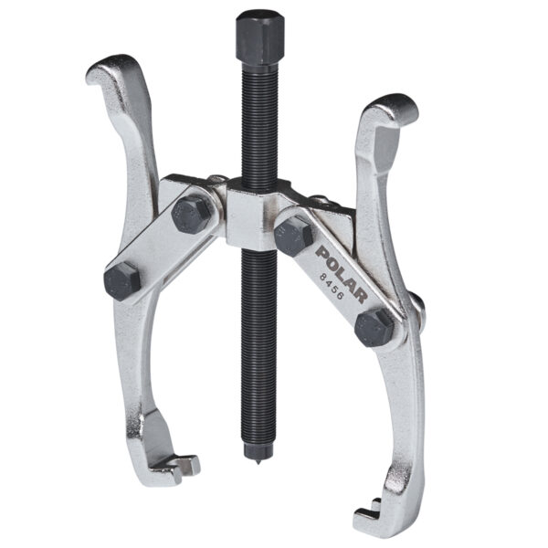 2-arm pullers with reversible double-end jaws
