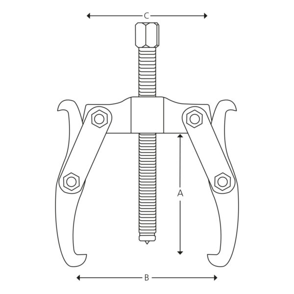 2- & 3-arm combi pullers with reversible double-end jaws - Image 2