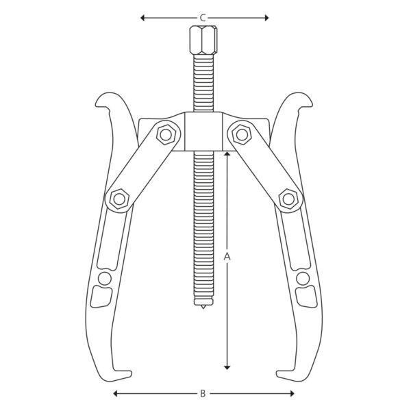 2- & 3-arm combi pullers with reversible double-end jaws - long - Image 2