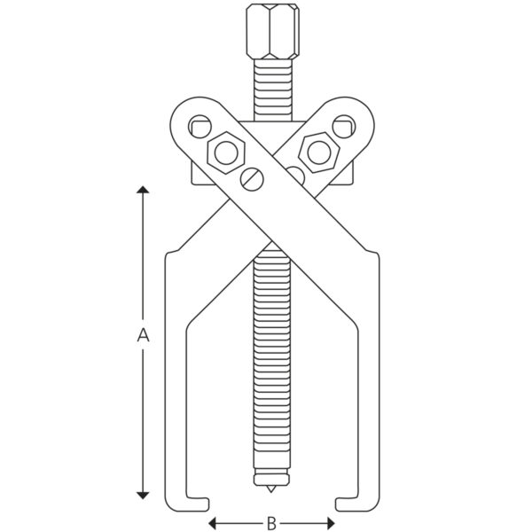 2-arm puller with parallel crossarms - Image 2