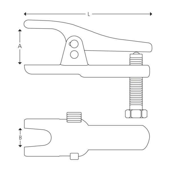 Adjustable ball joint extractors lever - Image 2