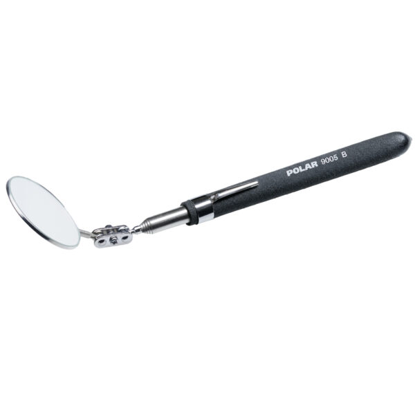 Telescopic inspection mirror