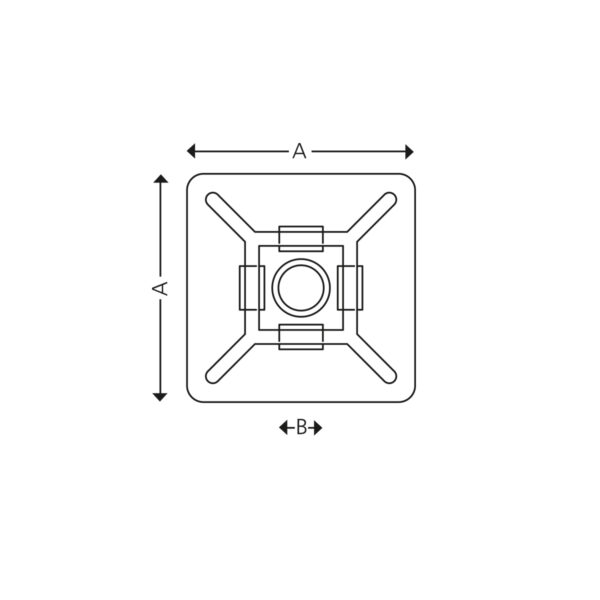 UV Cable tie mounts (100 pcs.) - Image 4