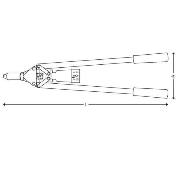 Heavy duty hand rivet tool - Image 2