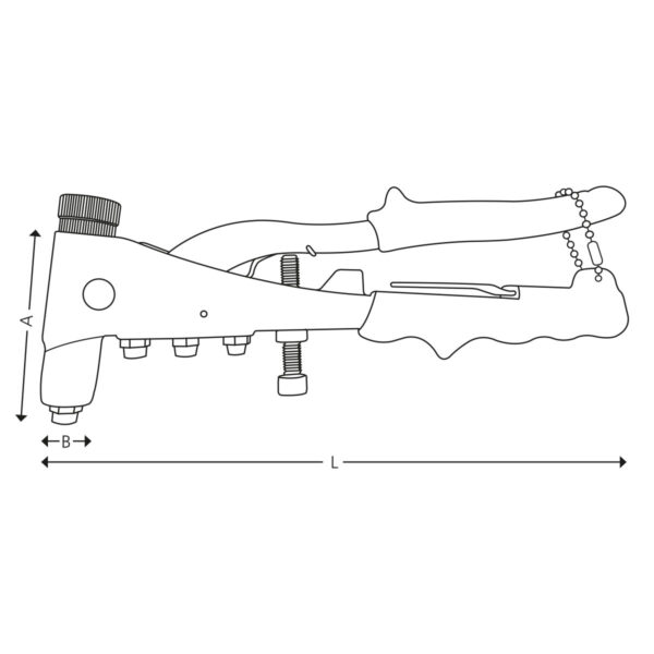 Hand rivet nut tool - Image 2