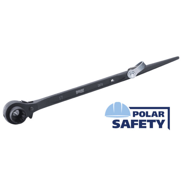 Tethered double socket ratchet wrenches